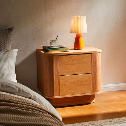 Table De Chevet 2 Tiroirs En Bois