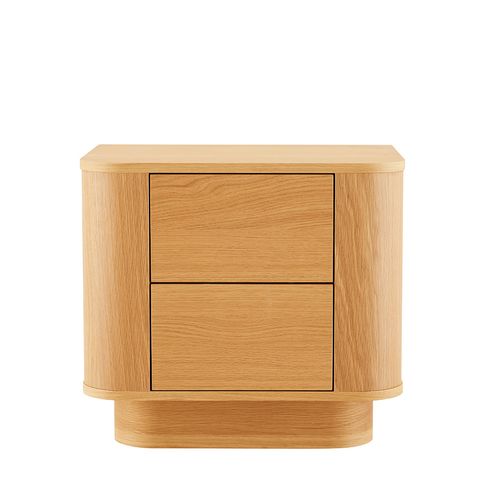 Table De Chevet 2 Tiroirs En Bois