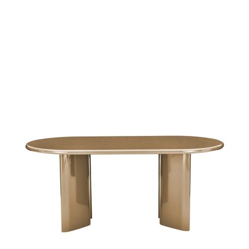 Table à Manger 6 Personnes Ovale En Bois Laqué