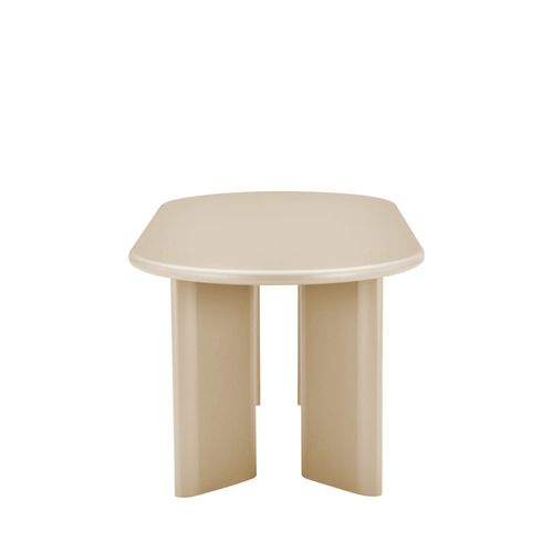 Table à Manger 6 Personnes Ovale En Bois Laqué