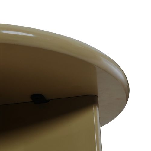 Table D'appoint Ronde En Bois Laqué Ø50cm