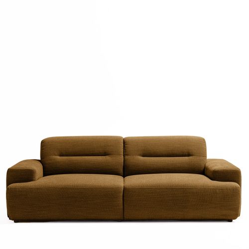 Canapé Droit 4 Places En Tissu à Accoudoirs Larges