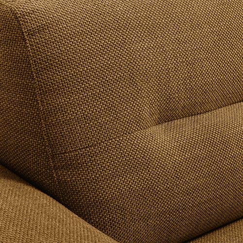 Canapé Droit 4 Places En Tissu à Accoudoirs Larges