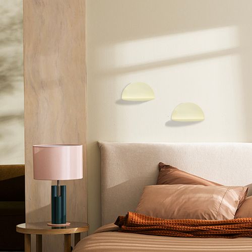 Lot De 2 Étagères Murales Demi-cercle En Métal L17,5cm