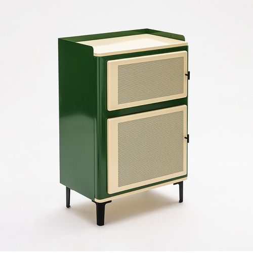 Petit Meuble De Rangement 2 Portes En Métal H94cm