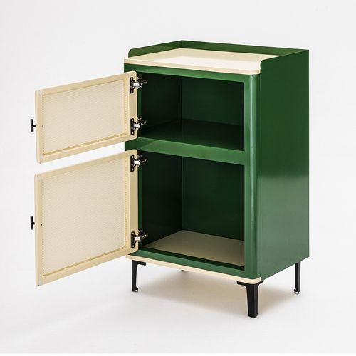 Petit Meuble De Rangement 2 Portes En Métal H94cm