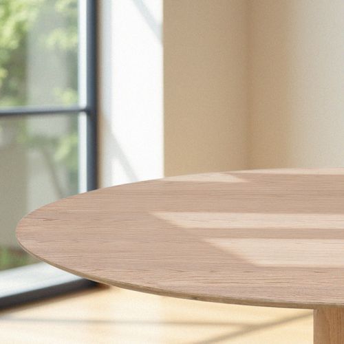 Table à Manger 4 Personnes Ronde En Bois Ø120cm