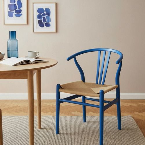 Lot De 2 Chaises En Corde Tressée Et Bois