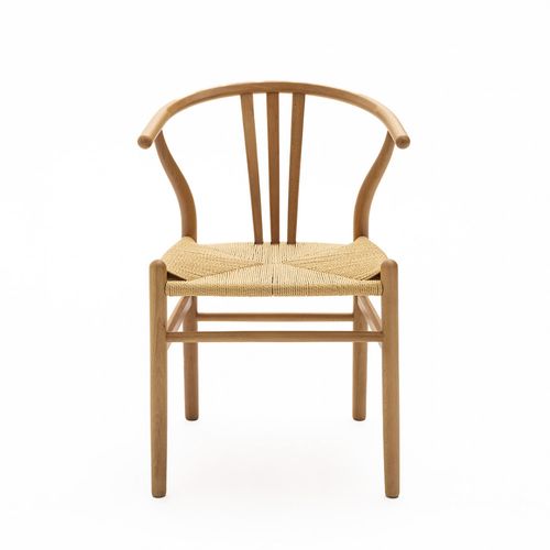 Lot De 2 Chaises En Corde Tressée Et Bois
