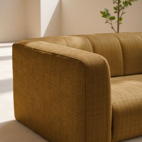 Canapé Convertible 4 Places En Tissu Chenille