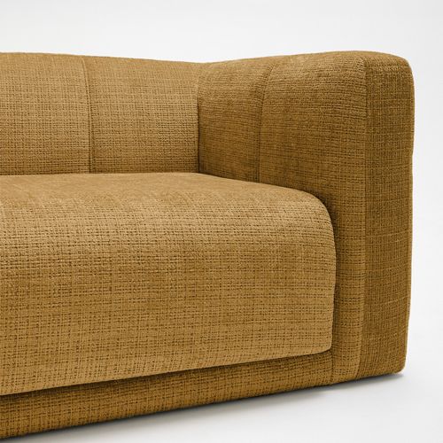 Canapé Convertible 4 Places En Tissu Chenille