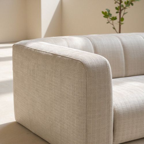 Canapé Convertible 4 Places En Tissu Chenille