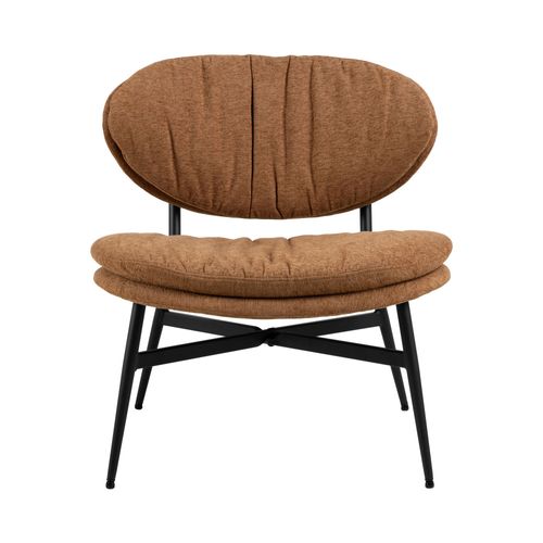 Fauteuil Lounge En Tissu Et Métal