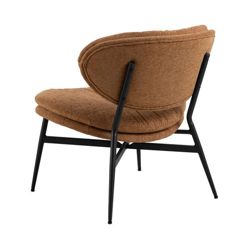Fauteuil Lounge En Tissu Et Métal