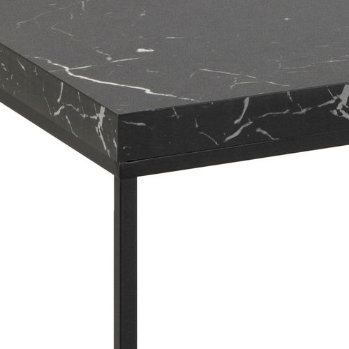 Table Basse En Effet Marbre Et Métal 110x55cm