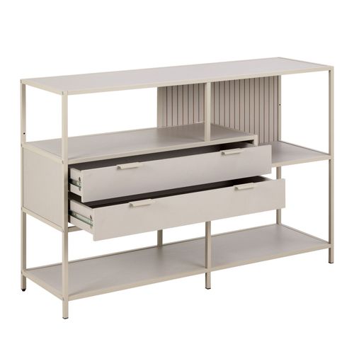 Étagère 2 Tiroirs En Métal L114cm