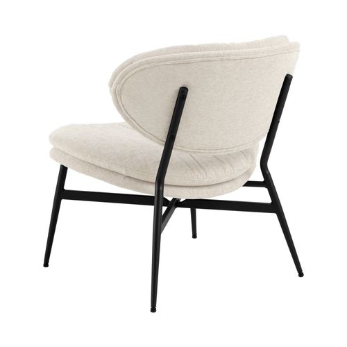 Fauteuil Lounge En Tissu Et Métal