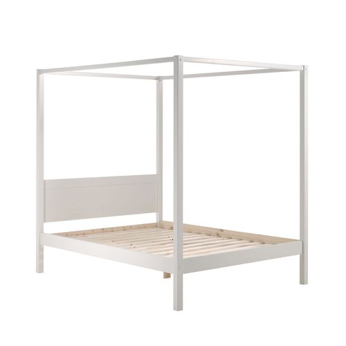 Lit à Baldaquin En Bois 140x200cm