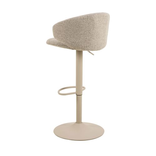 Lot De 2 Tabourets De Bar Réglables En Tissu Et Métal H61-82 Cm