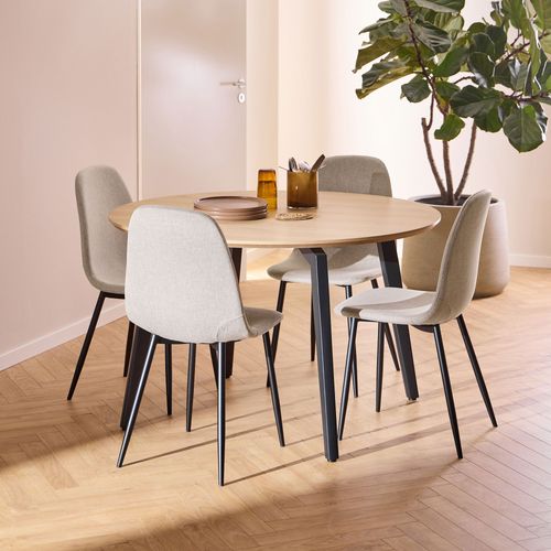 Table à Manger 4 Personnes Ronde En Bois Ø120cm