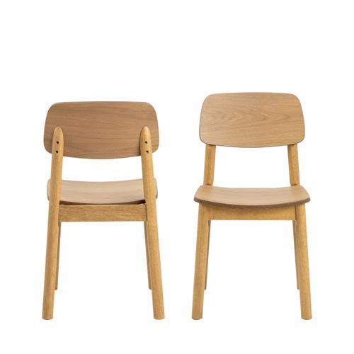Lot De 2 Chaises En Bois