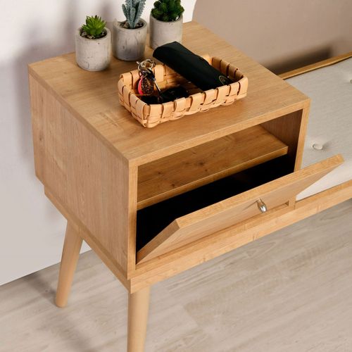 Banc D'entrée Avec Rangement En Tissu Et Bois L105cm