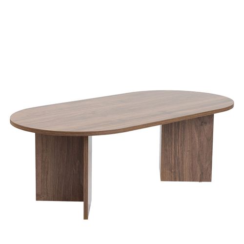 Table Basse Ovale En Bois 119x60cm