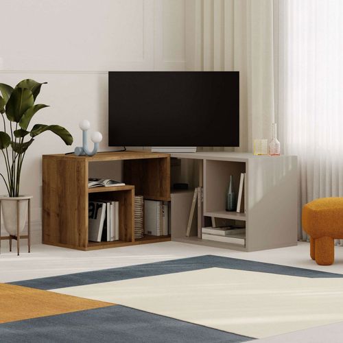 Meuble TV Modulable En Panneaux De Particules L145cm