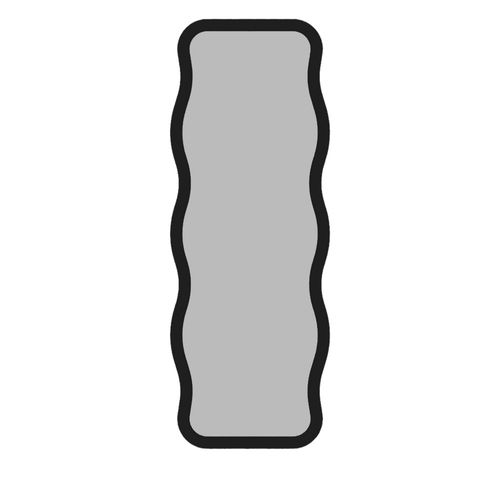 Miroir Sur Pieds En Bois 50x160cm