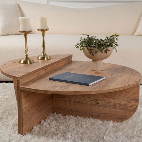 Lot De 2 Tables Basses En Bois