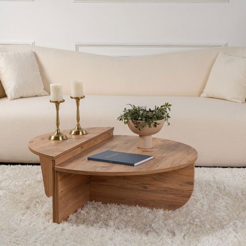 Lot De 2 Tables Basses En Bois