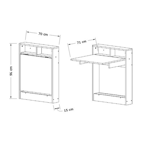 Table à Manger Rétractable 2 Personnes En Bois