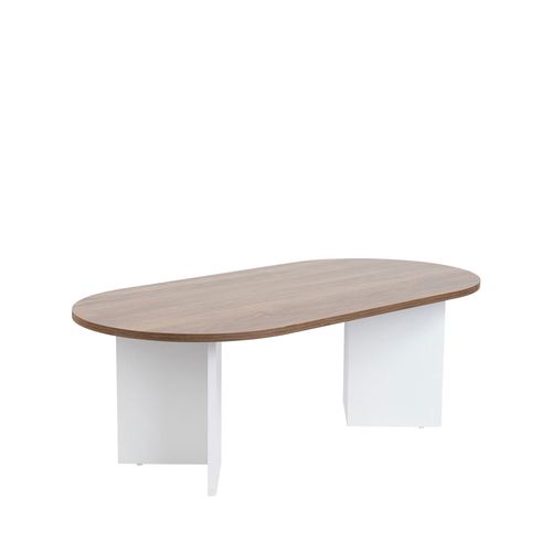 Table Basse Ovale En Bois 119x60cm