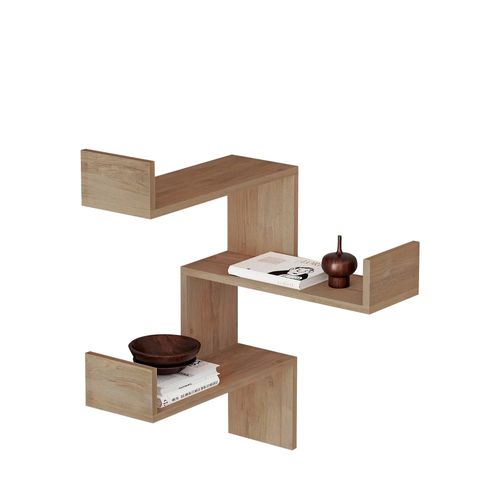 Étagère D'angle Murale En Bois L60cm
