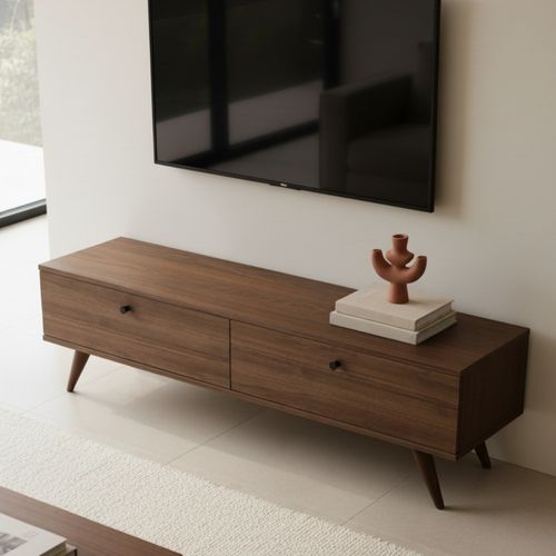 Meuble TV 2 Portes En Panneaux De Particules L160cm