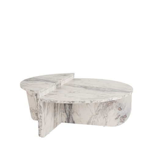 Lot De 2 Tables Basses Effet Marbre