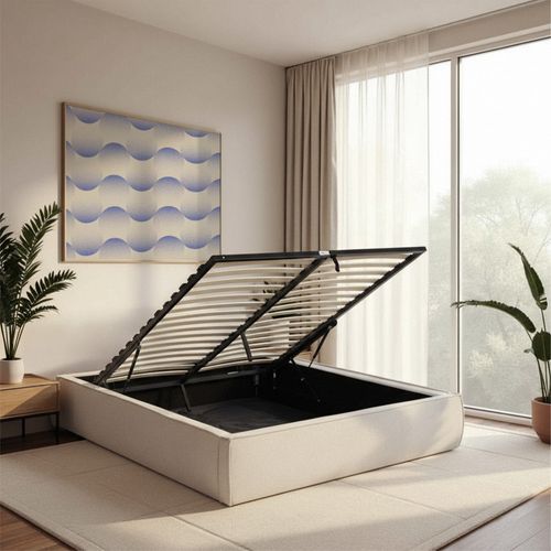 Lit Coffre En Tissu 140x190cm