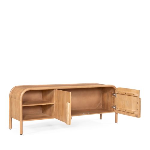 Meuble TV 2 Portes En Bois Massif L150cm