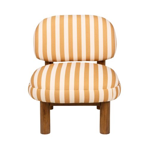 Fauteuil En Tissu Et Bois