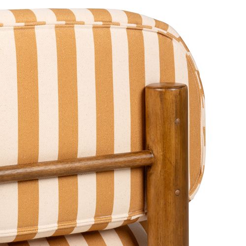 Fauteuil En Tissu Et Bois