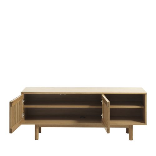 Meuble TV 2 Portes En MDF Et En Panneaux De Particules L143cm