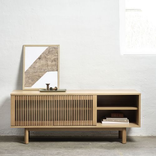 Meuble TV 2 Portes En MDF Et En Panneaux De Particules L143cm