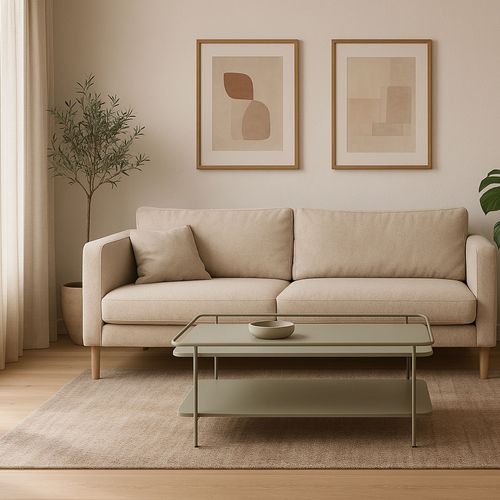 Table Basse 2 Plateaux En Métal