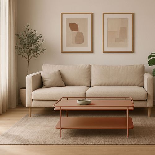 Table Basse 2 Plateaux En Métal