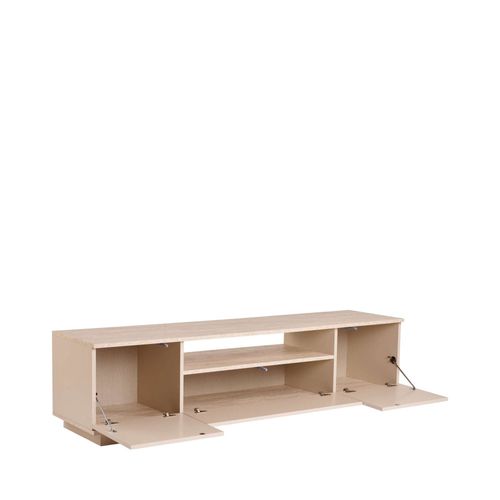 Meuble TV 3 Portes Effet Travertin L180cm