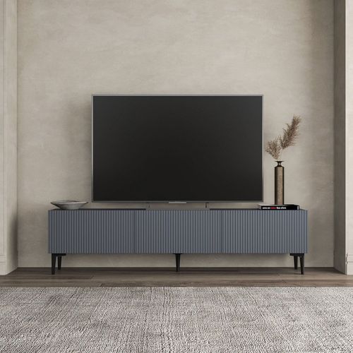 Meuble TV 3 Portes En Bois Et Métal L180cm