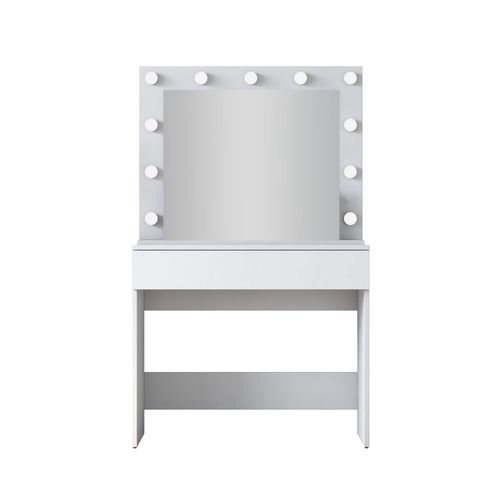 Coiffeuse 1 Tiroir Avec Miroir à LEDs L90cm