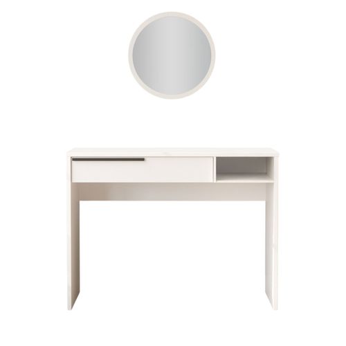 Coiffeuse 1 Tiroir Avec Miroir à Fixer L45cm