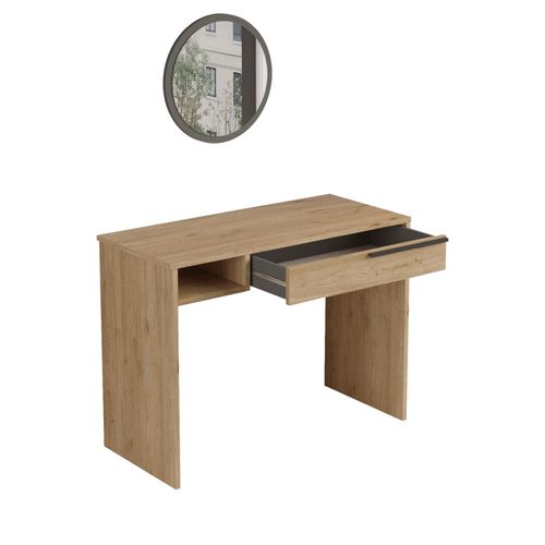 Coiffeuse 1 Tiroir Avec Miroir à Fixer L45cm