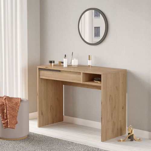 Coiffeuse 1 Tiroir Avec Miroir à Fixer L45cm